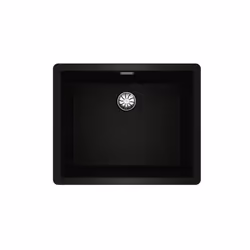Teka 115230051, Lavello sottopiano, Rettangolare, Granito, Nero, 1 ciotole, Rettangolare