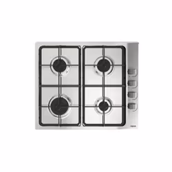 Teka E/60.3 40, Acciaio inox, Da incasso, 60 cm, Gas, Acciaio inox, 4 Fornello(i)