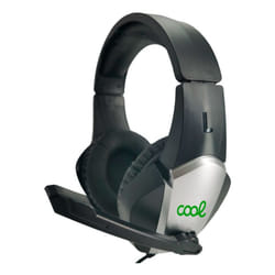 COOL 8434847045801 cuffia e auricolare Cuffie Cablato A Padiglione Gaming Nero, Argento
