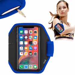 COOL Accesorios 8434847060347 custodia per cellulare 15,2 cm (6") Fascia da braccio Nero, Blu