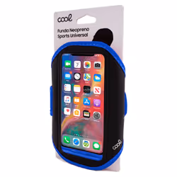 COOL Accesorios 8434847060347 custodia per cellulare 15,2 cm (6") Fascia da braccio Nero, Blu