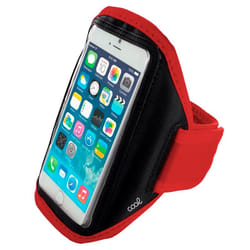 COOL Accesorios 8434847060361 custodia per cellulare 15,2 cm (6") Fascia da braccio Nero, Rosso