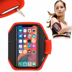 COOL Accesorios 8434847060361 custodia per cellulare 15,2 cm (6") Fascia da braccio Nero, Rosso