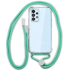 COOL Accesorios Lanyard custodia per cellulare 16,8 cm (6.6") Cover Colore menta, Trasparente