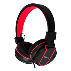 COOL Accesorios 8434847070155 Cuffie Cablato A Padiglione Gaming Nero, Rosso