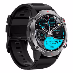 COOL 8434847073538 smartwatch e orologio sportivo 3,63 cm (1.43") AMOLED 46 mm Digitale 466 x 466 Pixel Touch screen Nero, Grigio - Vista aggiuntiva 4
