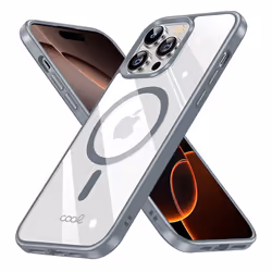 COOL Accesorios COOL custodia per cellulare 17,5 cm (6.9") Cover Argento, Trasparente - Vista aggiuntiva 2