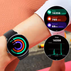 COOL 8434847075808 smartwatch e orologio sportivo 3,63 cm (1.43") AMOLED 41 mm Digitale 466 x 466 Pixel Touch screen Nero - Vista aggiuntiva 6
