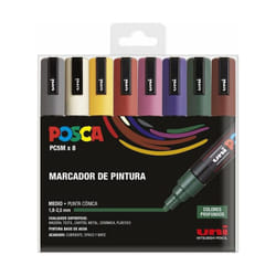 Set di 8 pezzi pc-5m pastello posca uniball 182634810