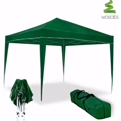 Tenda da giardino 3x3m con struttura pieghevole in alluminio. Montate e smontate la vostra tenda ovunque in pochi secondi! St ...
