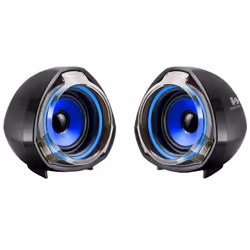 Woxter Big Bass 70, 2-vie, 2.0 canali, Cablato, 15 W, 90 - 20000 Hz, Nero, Blu