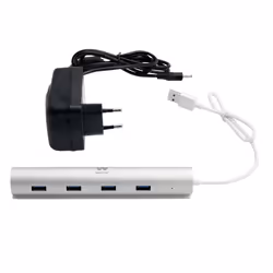 Woxter Hub 73 USB 3.2 Gen 1 (3.1 Gen 1) Type-A 5000 Mbit/s Argento - Vista aggiuntiva 3