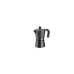BRA - Macchina per il caffè in alluminio nero con vetroceramica da 6 litri. Monix