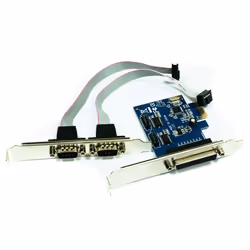 Approx APPPCIE1P2S, PCIe, Parallelo, Seriale, A basso profilo, Nero, Blu, Argento, PC, 2,5 Gbit/s