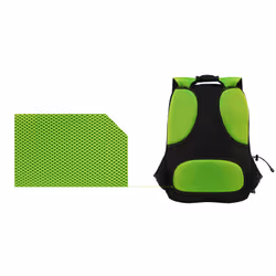 KeepOut BK7G zaino Nero, Verde Nylon
