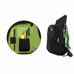 KeepOut BK7G zaino Nero, Verde Nylon - Vista aggiuntiva 6
