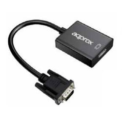 Approx appC25 0,2 m HDMI tipo A (Standard) VGA (D-Sub) Nero
