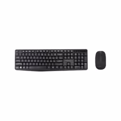 Approx APPMX335, Wireless, RF Wireless, Interruttore a chiave a membrana, QWERTY, Nero, Mouse incluso