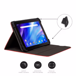 Nilox NXFB002 custodia per tablet 26,7 cm (10.5") Custodia a fondina Rosso
