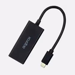 Approx APPC43 adattatore per inversione del genere dei cavi USB Type-C RJ-45 Nero - Vista aggiuntiva 2