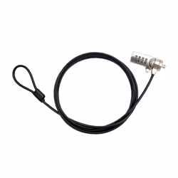 Nilox NXSC002, 1,8 m, Blocco di combinazione, Acciaio, Nero