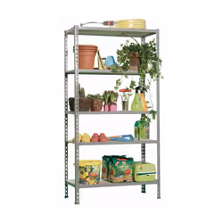 Simonrack Kit Maderclick 5/500 Legno Metallo Grigio, Legno naturale