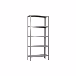 Scaffalatura metallica senza viti svasate con un design migliore e con vassoi metallici. Montaggio facile e veloce senza viti ...