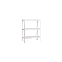 Scaffale in metallo Simon Rack senza viti colore bianco 3 ripiani 900x1000x300 mm Made in Spain