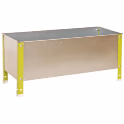 Giardino urbano metallico di colore VERDE/GALVA e misure (altezza x larghezza x lunghezza) 410x900x400 mm. Ha una capacità di ...