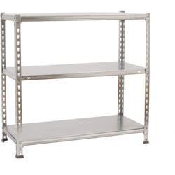 Simonrack - Scaffale in metallo Simon Rack senza viti colore galvanizzato 3 ripiani 900x800x300 mm Made in Spain