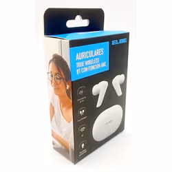 ELBE ABTWS-005-B cuffia e auricolare True Wireless Stereo (TWS) In-ear MUSICA USB tipo-C Bluetooth Bianco - Vista aggiuntiva 6