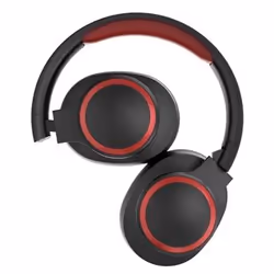 ELBE ABT-B26-N cuffia e auricolare Cuffie Wireless A Padiglione MUSICA Bluetooth Nero, Rosso