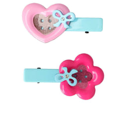 Pinza Cuori E Fiori bottone 2 u