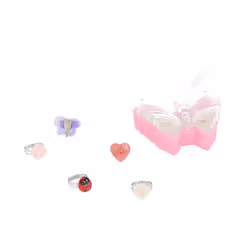 Anillos En Caja Mariposa cofanetto 5 pz