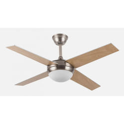 Fabrilamp 159092410 ventilatore Faggio, Nichel, Argento