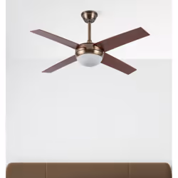 Fabrilamp 159092436 ventilatore Oro, Noce