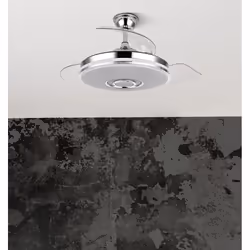 Fabrilamp 165791420 ventilatore Cromo, Bianco
