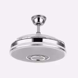 Fabrilamp 165791420 ventilatore Cromo, Bianco