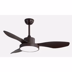 Fabrilamp 128591302, Ventilatore domestico con pale, Rosso bordeaux, Soffitto, 45 dB, 190 Giri/min, 120 cm