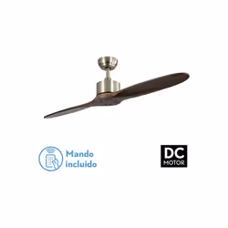 Fabrilamp Leste, Ventilatore domestico con pale, Quercia, Soffitto, 45 dB, 220 Giri/min, 132 cm