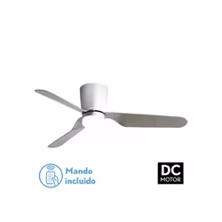 Fabrilamp Kochi, Ventilatore domestico con pale, Nichel, Argento, Soffitto, 35 dB, 5500 m³, 180 Giri/min