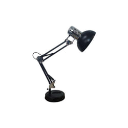 Fabrilamp - rutilo Nero/Cromo 57x39x15 Cm Lampada da tavolo articolata