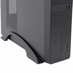 differo OR1639286 PC Intel® Core™ i3 i3-12100 8 GB DDR4-SDRAM 500 GB SSD Windows 11 Home (versione di prova preinstallata) Slim PC Nero - Vista aggiuntiva 3