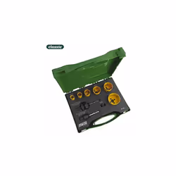 Set di seghe a tazza 19,22,32,38,44,57mm syj02 (6 seghe a tazza diametro: 19, 22, 32, 38, 44, 57mm - 1 supporto 39630 con ada ...