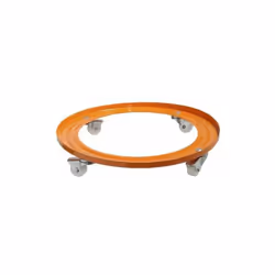 Supporto per bombola butano. - Misure: Diametro interno/esterno: 230 mm./310 mm. - Metallico. - Con ruote piroettanti.