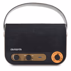 Aiwa RBTU-600, 5 W, 75 - 18000 Hz, Wireless, Altoparlante portatile mono, Beige, Nero, Universale