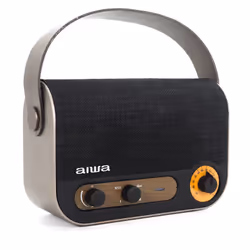 Aiwa RBTU-600 altoparlante portatile e per feste Altoparlante portatile mono Beige, Nero 5 W