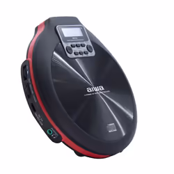 Aiwa PCD-810RD Lettore CD portatile Nero, Rosso