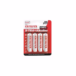 Aiwa Batterie alcaline AB-AAALR03/4 AA (LR03) con capacità de 140 min