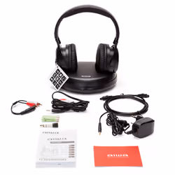 Aiwa WHF-930D cuffia e auricolare Cuffie Wireless A Padiglione TV Nero - Vista aggiuntiva 8